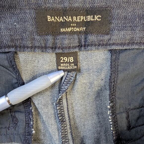 Banana Republic Hampton Fit Cropped Jeans Size 8 Classic Basics Preppy Casual - Picture 7 of 11